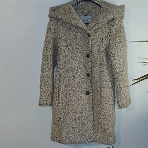 Cole Haan Women's Cream and Gray Teddy Jacket
